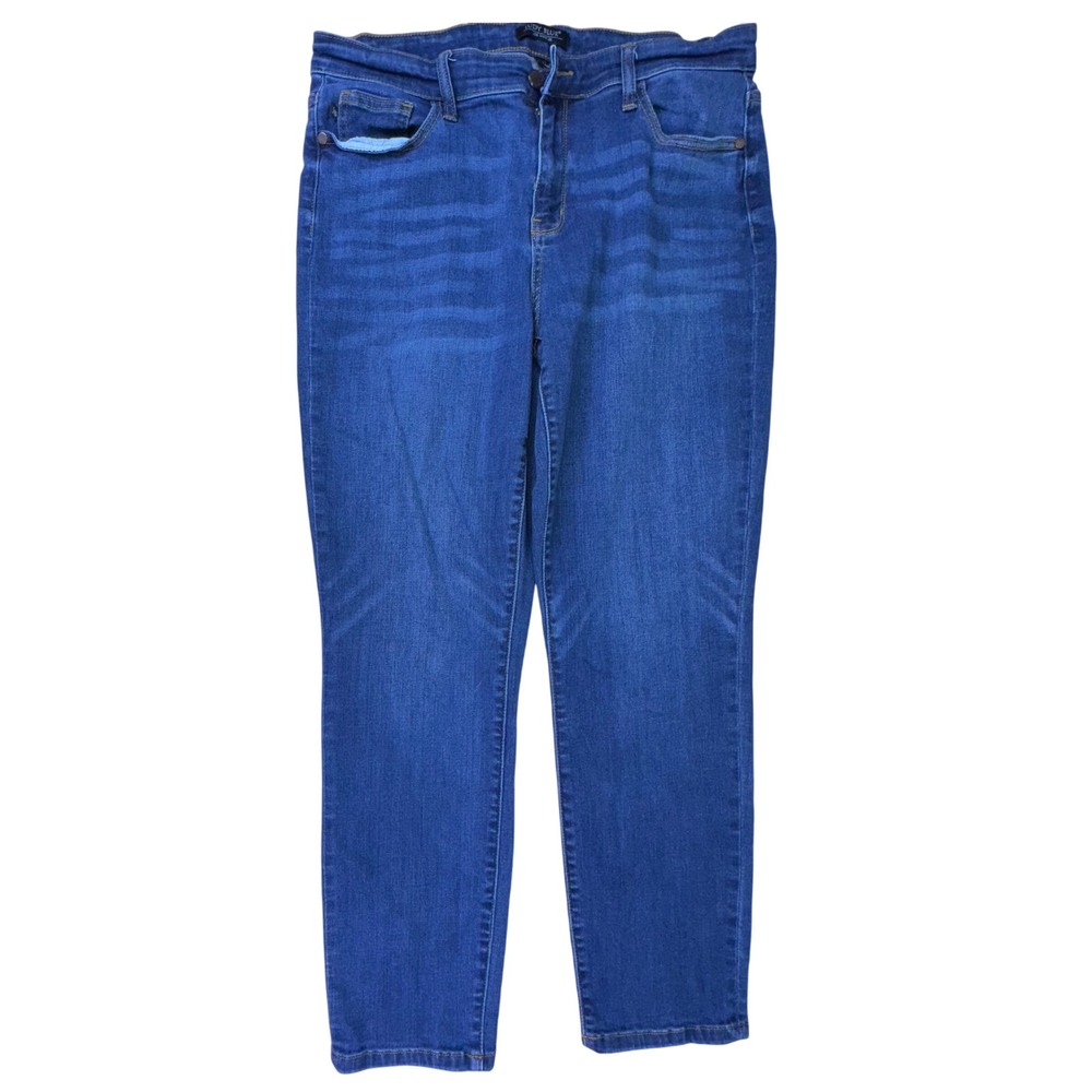 Judy Blue Boyfriend‎ Fit Jeans Size 13/31 Women's Standard 31 Dark Wash Stretch